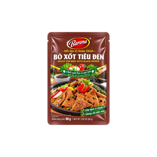 Barona Bo Xot Tieu Den 80g*