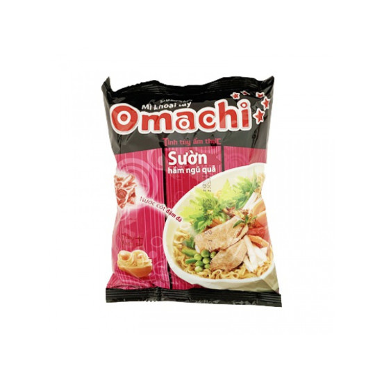 Omachi Instantní Nudle s Vepřovou Příchutí 80g Omachi Instantní Nudle s Vepřovou Příchutí 80g