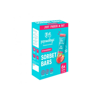 Popsmalaya Sorbet Strawberry (6 x 45ml) 270ml