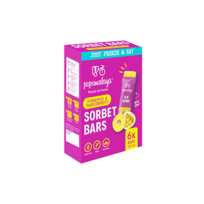 Popsmalaya Sorbet Passion Pineapple (6 x 45ml) 270ml