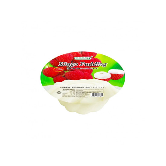 Cocon Kingo Pudding with Nata de Coco Lychee 420g