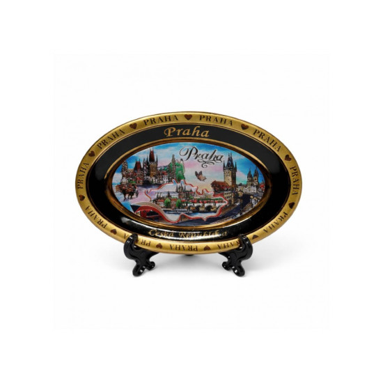 Plate Prague small 01 9*13cm
